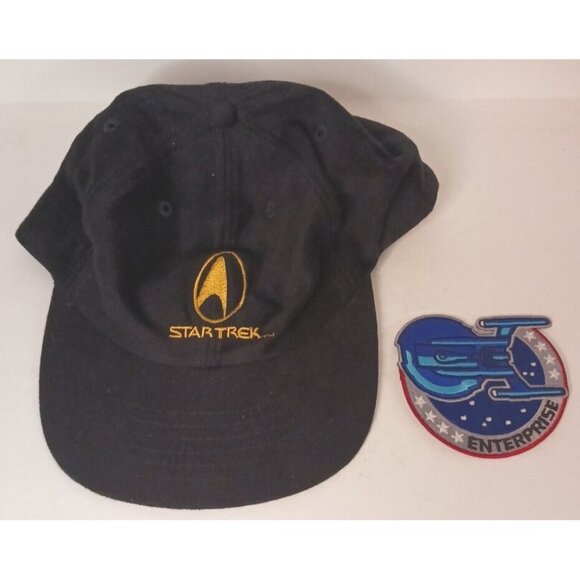 1998 Star Trek Ball Cap Embroidered Paramount Headmost Snapback Patch Enterprise - Picture 1 of 6